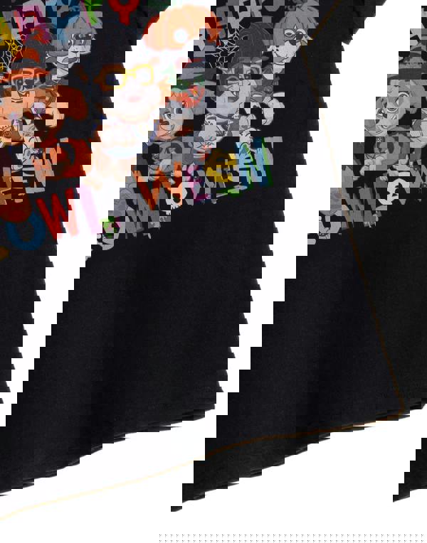 Paw Patrol Unisex Kids Black Happy Howloween Short Sleeved T-Shirt