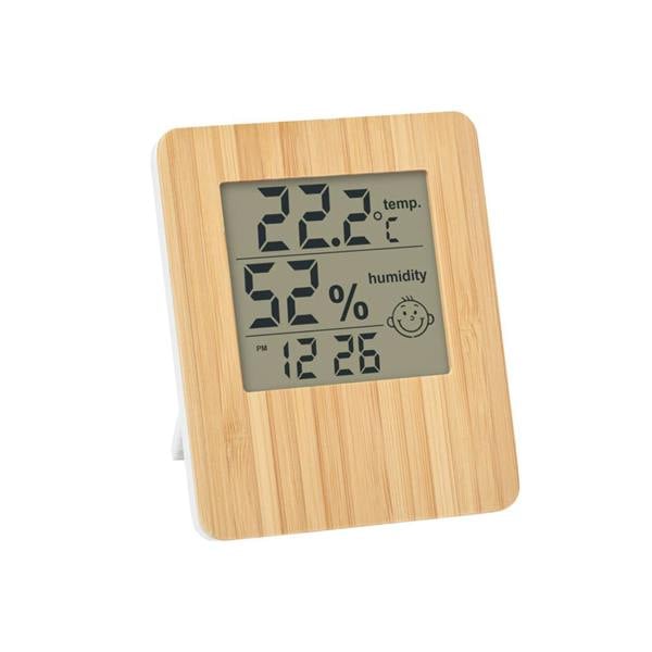 MidOcean Bamboo Digital Desk Clock - Wood - 