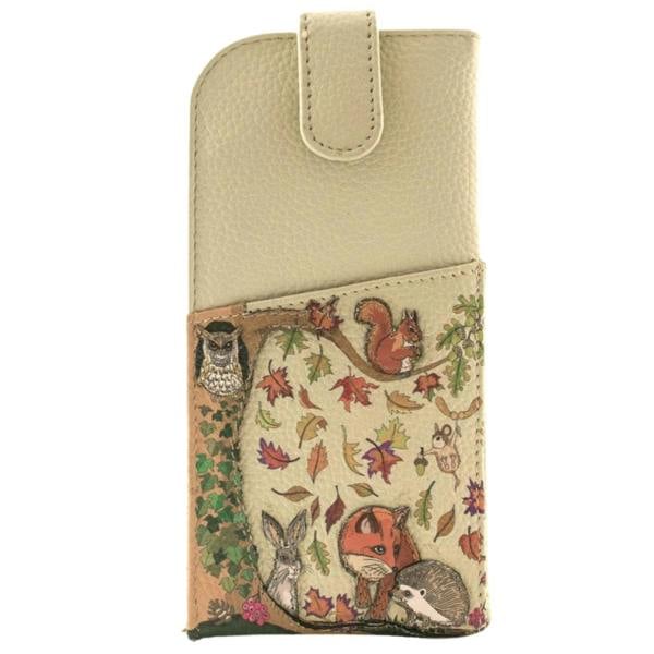 Mala Leather Foxglove Forest Leather Collection - Glasses Case