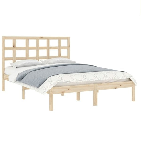 Berkfield Bed Frame Solid Wood 140x200 cm