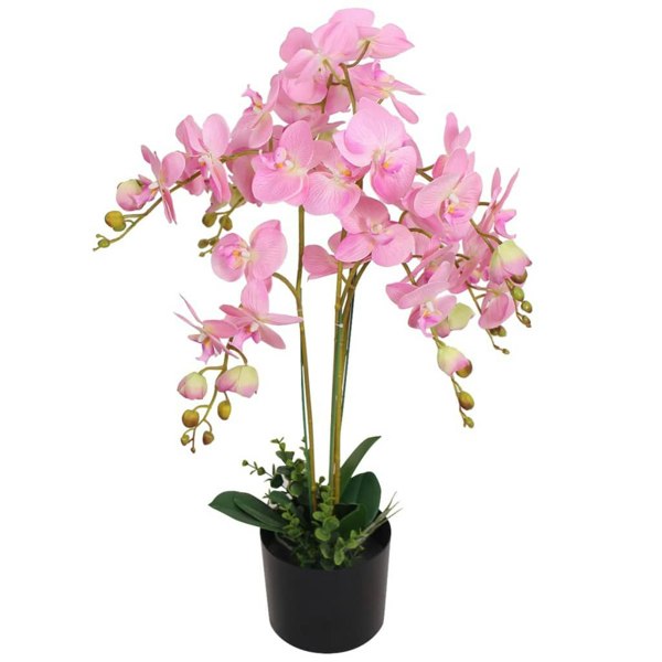 Berkfield Artificial Orchid Plant with Pot 75 cm Pink