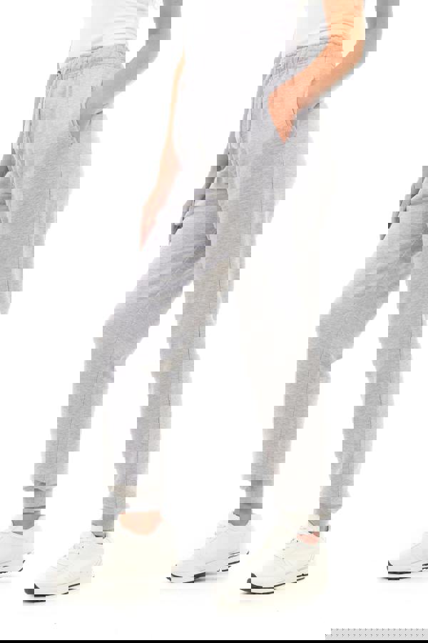 Smart Living Women's Soft Lounge Joggers - Cozy Sweatpants with Cuffed Hem & Drawstring - Grey