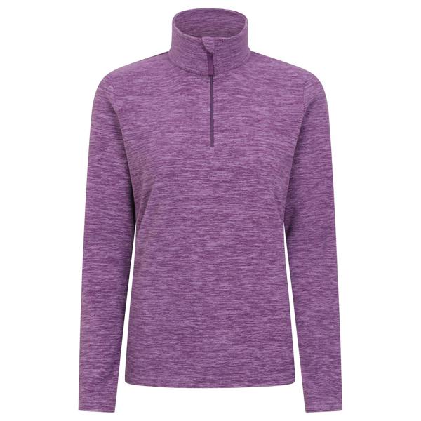 Mountain Warehouse Womens/Ladies Snowdon Melange Fleece Top - Dusky Purple - 
