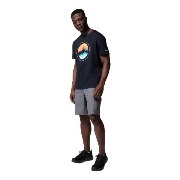 Columbia Mens Path Lake II Crew Neck Regular T-Shirt - Black - 