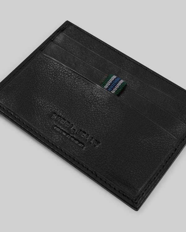 Steel & Jelly Leather Card Holder