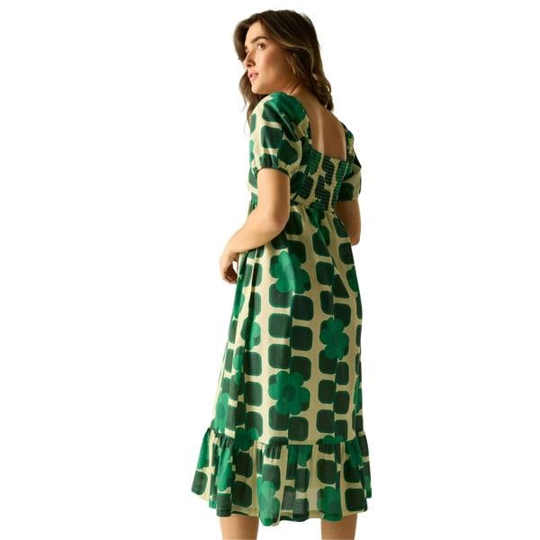 Regatta Womens/Ladies Orla Kiely Giant Square Flower Summer Midi Dress - Green - 