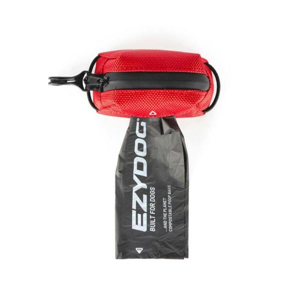EzyDog Essential Poop Bag Holder in Red