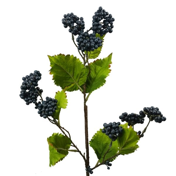 Leaf 65cm Grape Leaf Foliage Spray with Berries Artificial