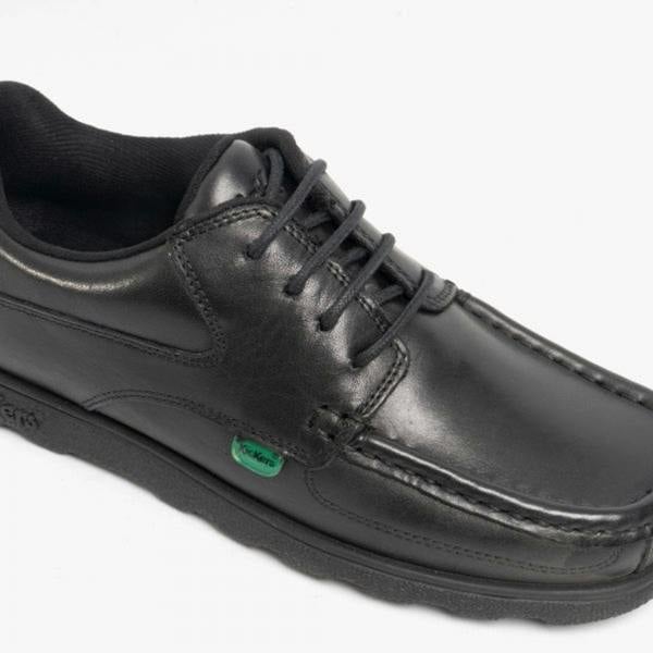 Kickers Kickers 114243 FRAGMA LACE 4 EYE Boys School Shoes Black