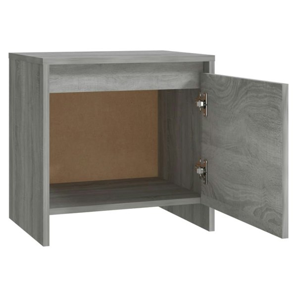 Berkfield Bedside Cabinet Grey Sonoma 45x34x44.5 cm Engineered Wood