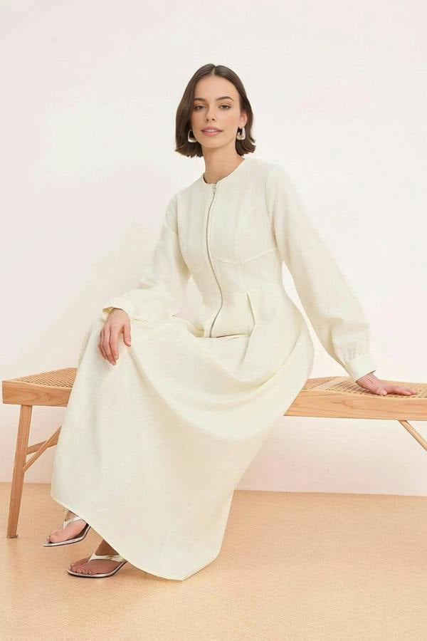 WOVCOR Unlined Plain Woven Dress