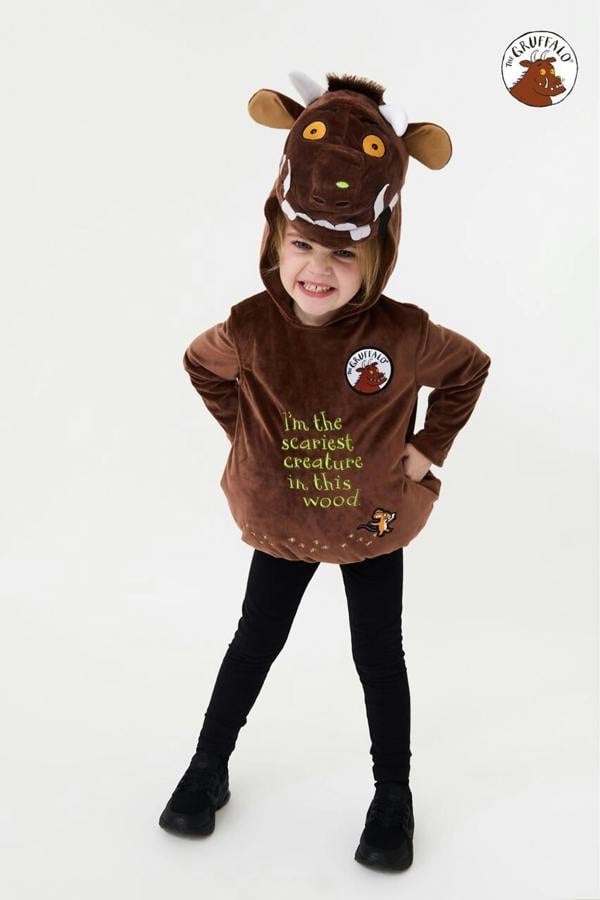 Vanilla Underground Gruffalo & Friends Unisex Kids Brown 3D Scariest Creature In This Wood 2 Piece Costume