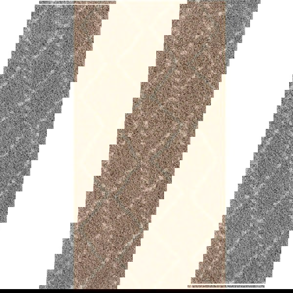 Shaggy rug Beige colour High Quality Elegant Moroccan Pattern