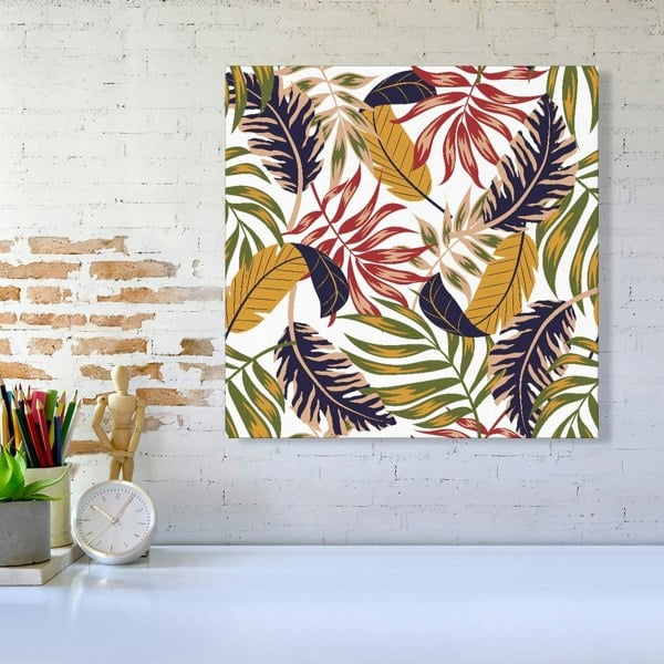 Warren Reed Hawaiian Style Jungle Leaves Canvas