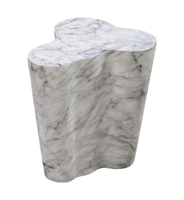 Furniture Edit Slab Marble Short Side Table