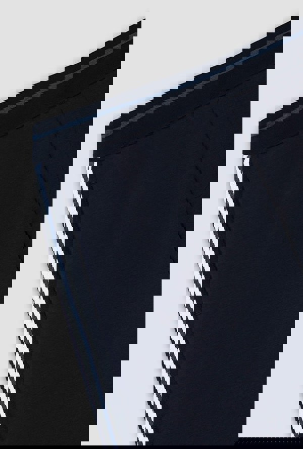 Paul & Shark Men's X-Soft Fleece Sports Bermuda Shorts with Striped Detail - Navy
