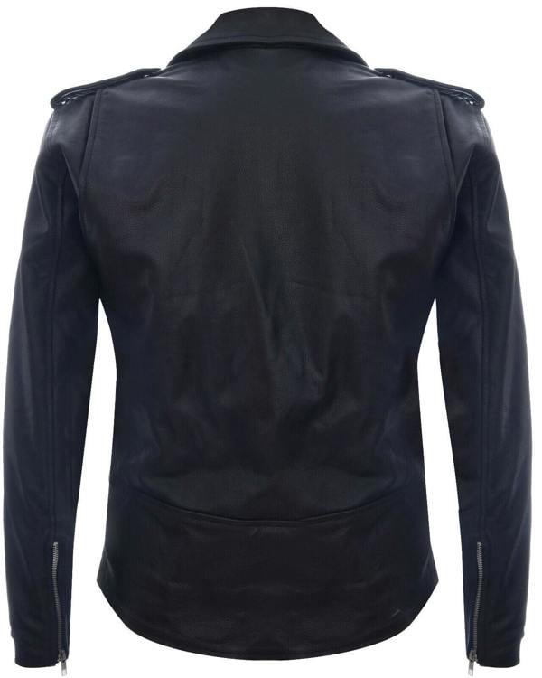 Infinity Leather Mens Leather Brando Biker Rock Motorcycle Hide Jacket