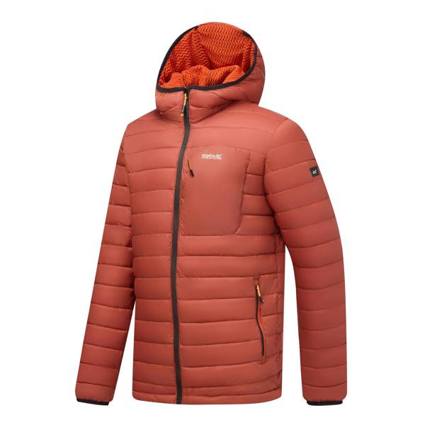 Regatta Mens Lightweight Padded Jacket - Burnt Henna/Black