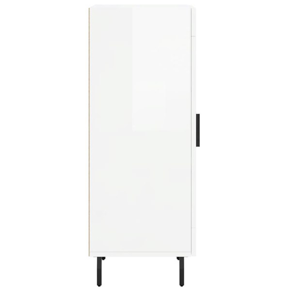 Berkfield Sideboard High Gloss White 34.5x34x90 cm Engineered Wood