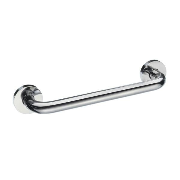 Polished steel grab bar