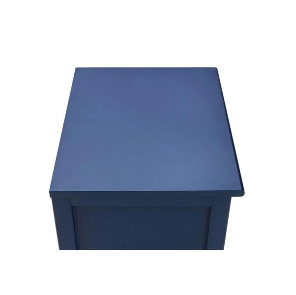 Cabinet Bits Palazzi 2 Drawer Bedside Blue H61 W50 D40cm