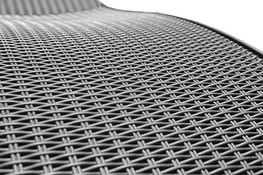 Centurion Supports MALDIVES Black Outdoor High-End PU Rattan Adjustable Sun Lounger Pair