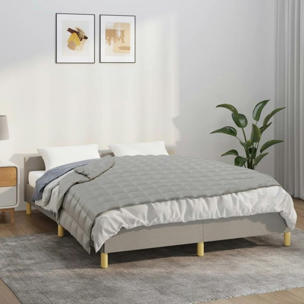 Berkfield Weighted Blanket Grey 150x200 cm 7 kg Fabric