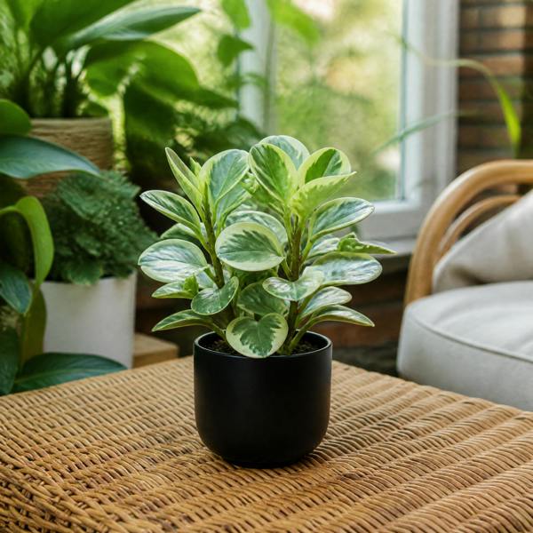 Peperomia Obtusifolia Variegated Radiator Plant 12cm Pot Plants By Post