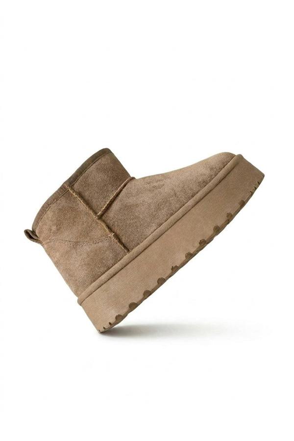 Jazlyn Faux Fur Lined Ankle Platform Mini Boots - Camel_wb