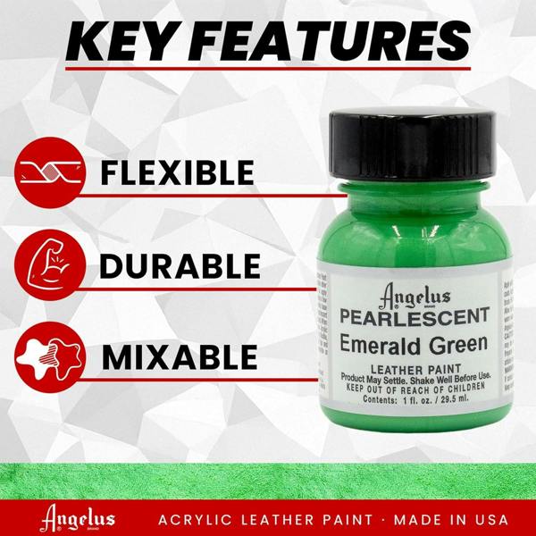 Angelus Pearlescent Leather Paint for Sneaker Customs 1oz