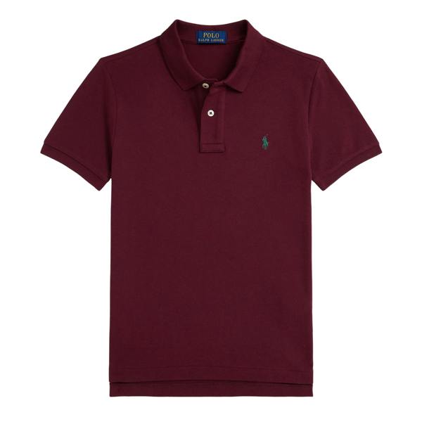 Ralph Lauren Boys Collared Regular Short-Sleeved Polo Shirt - Classic Wine - 