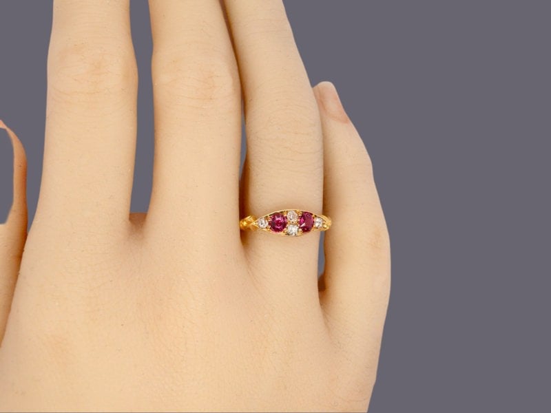 Vintage Tom An Edwardian Ruby and Diamond Ring