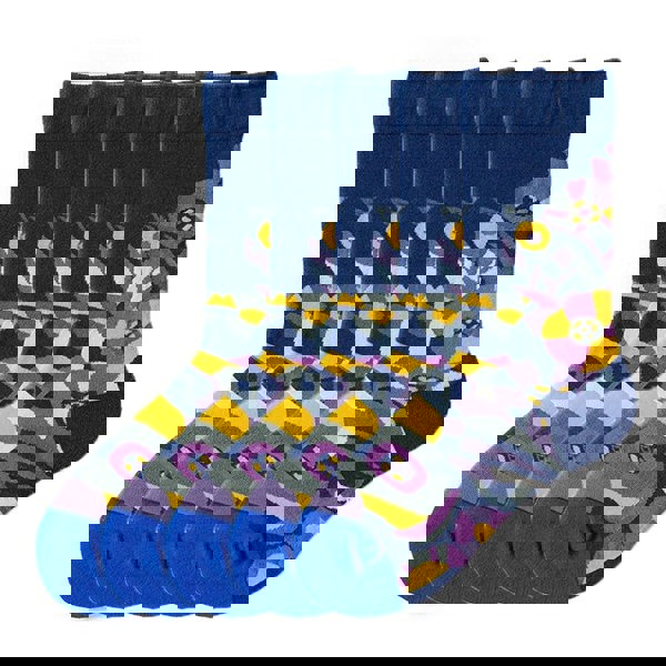 Anysox Anyfootwear 5 Pairs Dark Blue Size 5-9 Sock High-Quality  Knitted Long Sock With Art Design