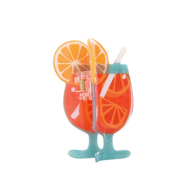 Gold Trip Orange Spritz Claw Clip
