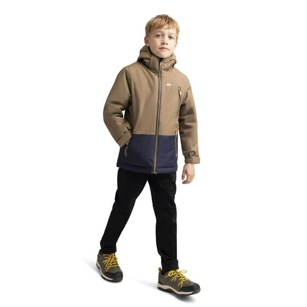 Trespass Boys Franzz Padded Waterproof Jacket - Brownie - 