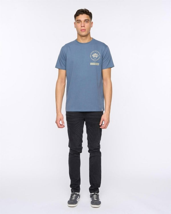 Duck and Cover Chellforth T-Shirt Denim Blue