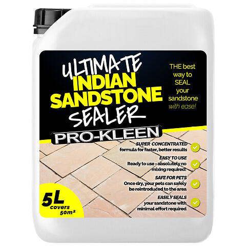 ProKleen Pro-Kleen Ultimate Indian Sandstone Sealer 5L - Protects Against Weathering, Stains, Oil & Grease