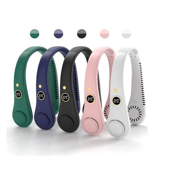 Leaper USB Bladeless Portable Neck Fan With LED Display