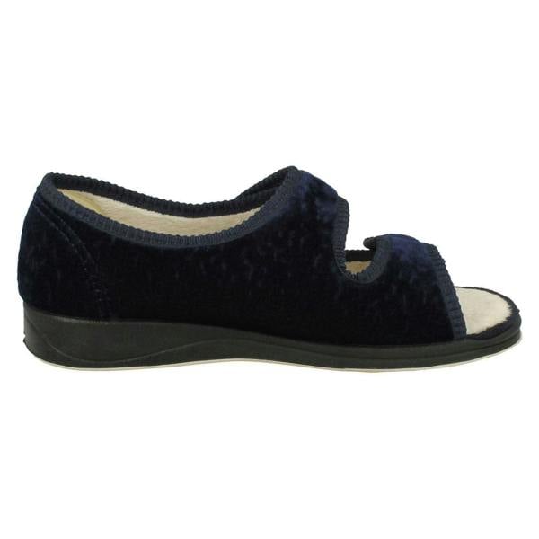 Padders Ladies Padders Wide Fitting Open Toe Slippers - Lydia