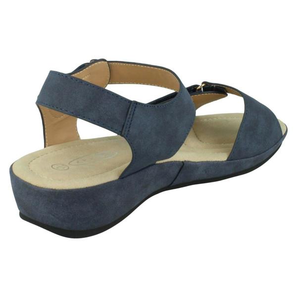 Spot On Ladies Spot On Low Wedge Sandals F00288