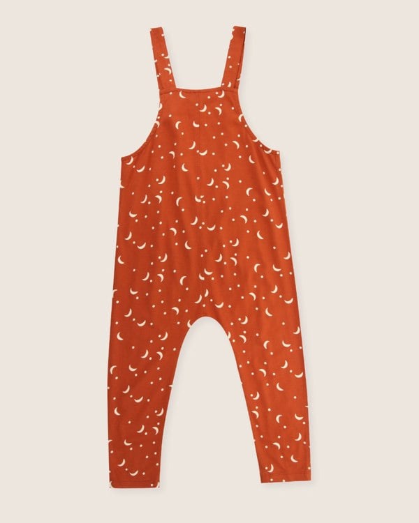 Orange Half Moon Print Dungarees - image 7