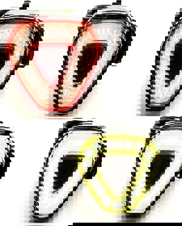 Awe Alert 130 Lumen 36 x COB USB Rechargeable Bike Light Set Front/Rear