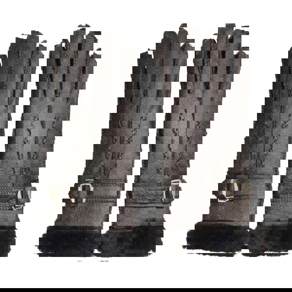 Infinity Leather Men’s Sheepskin Suede Leather Wool Lining Gloves