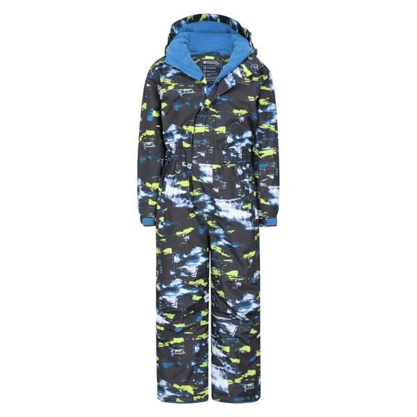 Mountain Warehouse Childrens/Kids All In One Cloud Snowsuit - Black/Blue/Yellow - 