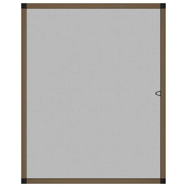 Berkfield Insect Screen for Windows Brown 80x100 cm