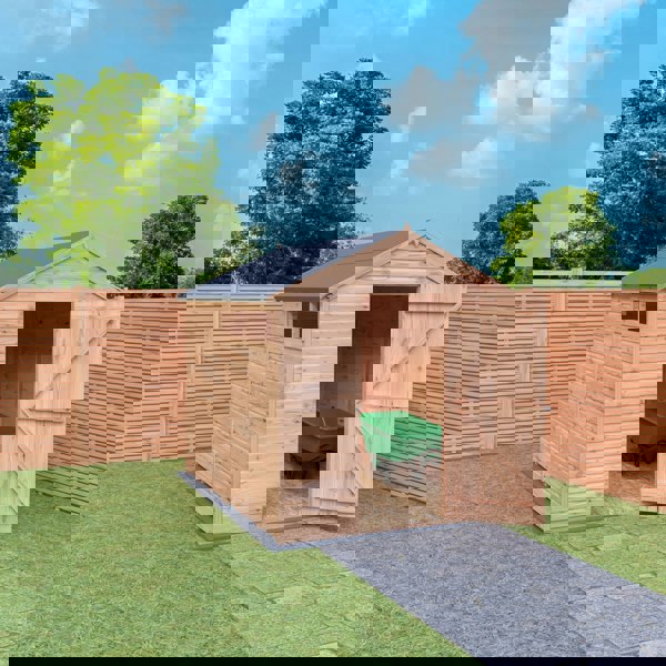 Shire 8x6 single door apex shed 12mm shiplap interlock cladding