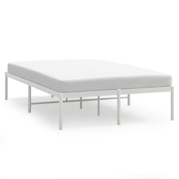 Berkfield Metal Bed Frame White 120x200 cm