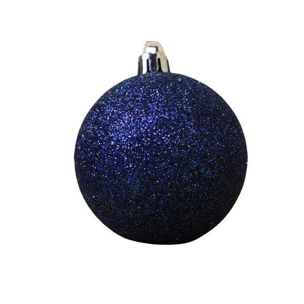 Samuel Alexander 24 Pack 60mm Multi Finish Shatter Proof Christmas Tree Baubles - Midnight Blue