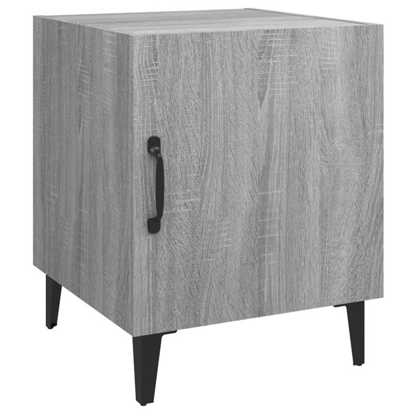 Berkfield Bedside Cabinets 2 pcs Grey Sonoma Engineered Wood
