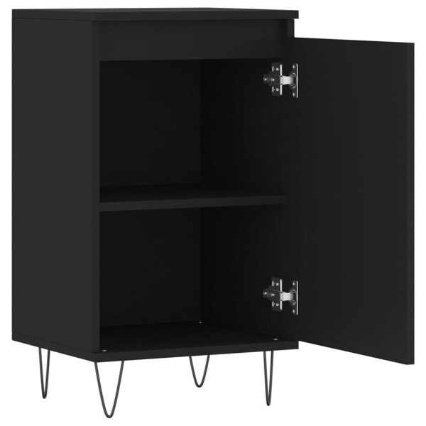 Berkfield Sideboards 2 pcs Black 40x35x70 cm Engineered Wood